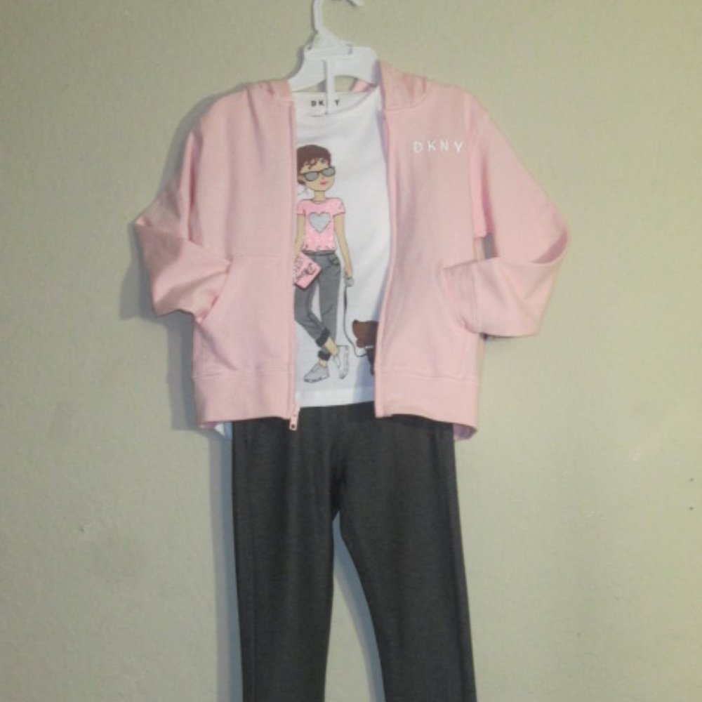 Girls Dkny 3 piece set, size 4